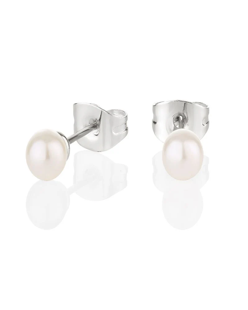 Newbridge Silverware | Silver Plated Pearl Earrings