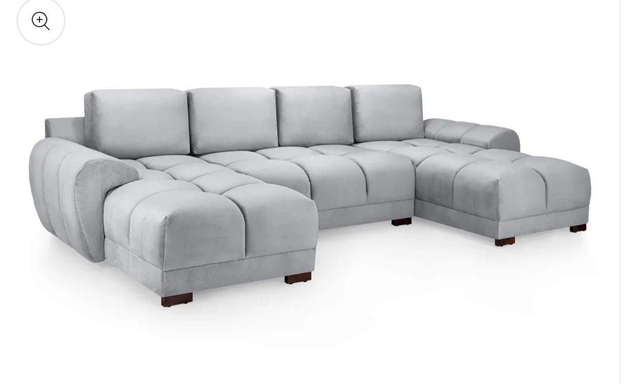 Azzuro Sofa Grey U Shape Corner