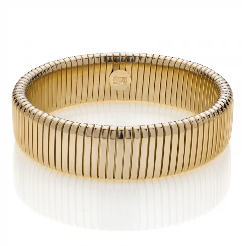 Bracciale Unoaerre 2052 tubogas elastico dorato giallo