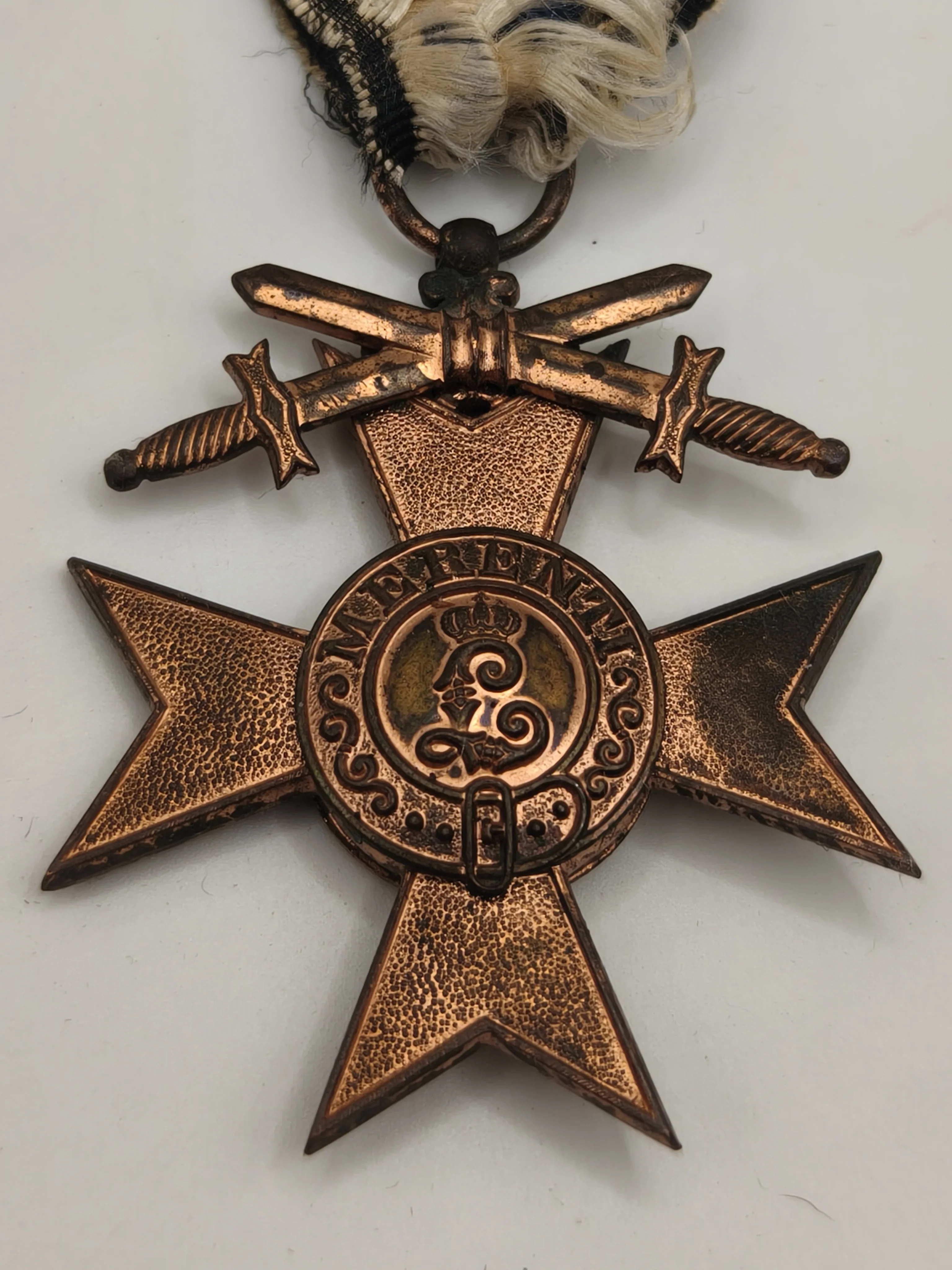 Bavarian Military Order Medal with swords.