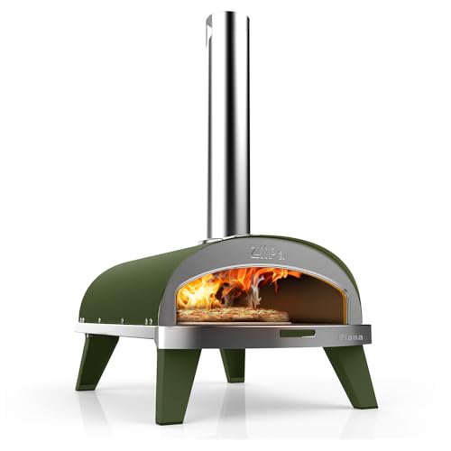 ZiiPa • Forno per pizza a pellet • Piana • Colore Argilla • Compatto e Innovativo • Riscaldamento in 20 min • Cottura rapida in 60 sec • Pietra refrattaria rotante in Cordierite Ø 31,5 cm : Amazon.it: Casa e cucina