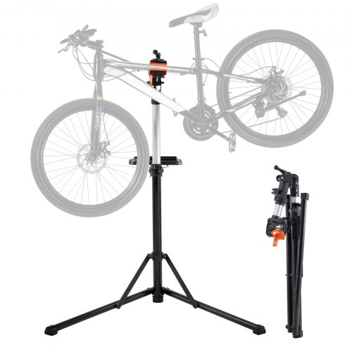 VEVOR Fahrradreparaturständer Fahrradmontageständer, Reparaturständer für Fahrräder, Schwerlast-Montageständer 30 kg, 102-160 cm Höhenverstellbarer Fahrradständer mit 360° Drehbar Klemmkopf