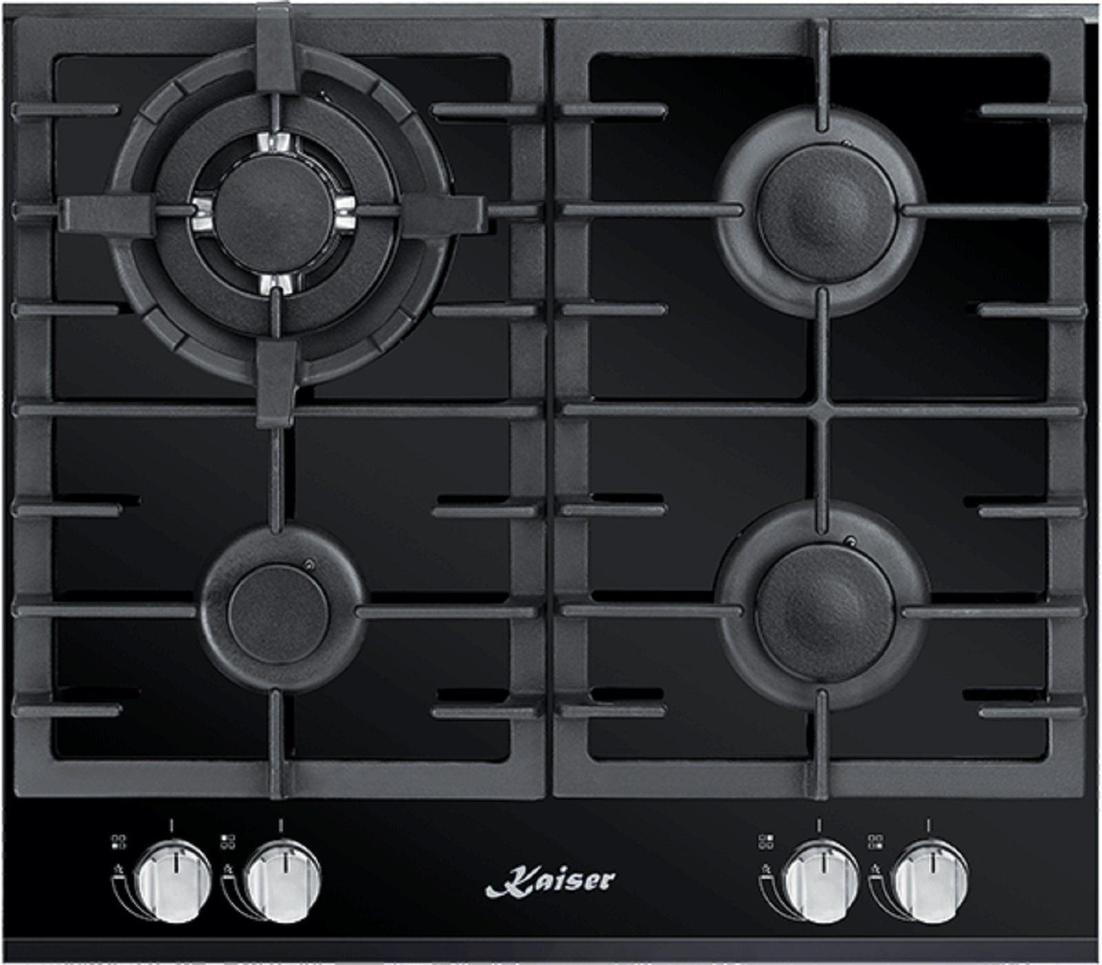 Gas-Kochfeld 60cm 4 Brenner WOK 3,8 kW WOK KCG 6380 Turbo