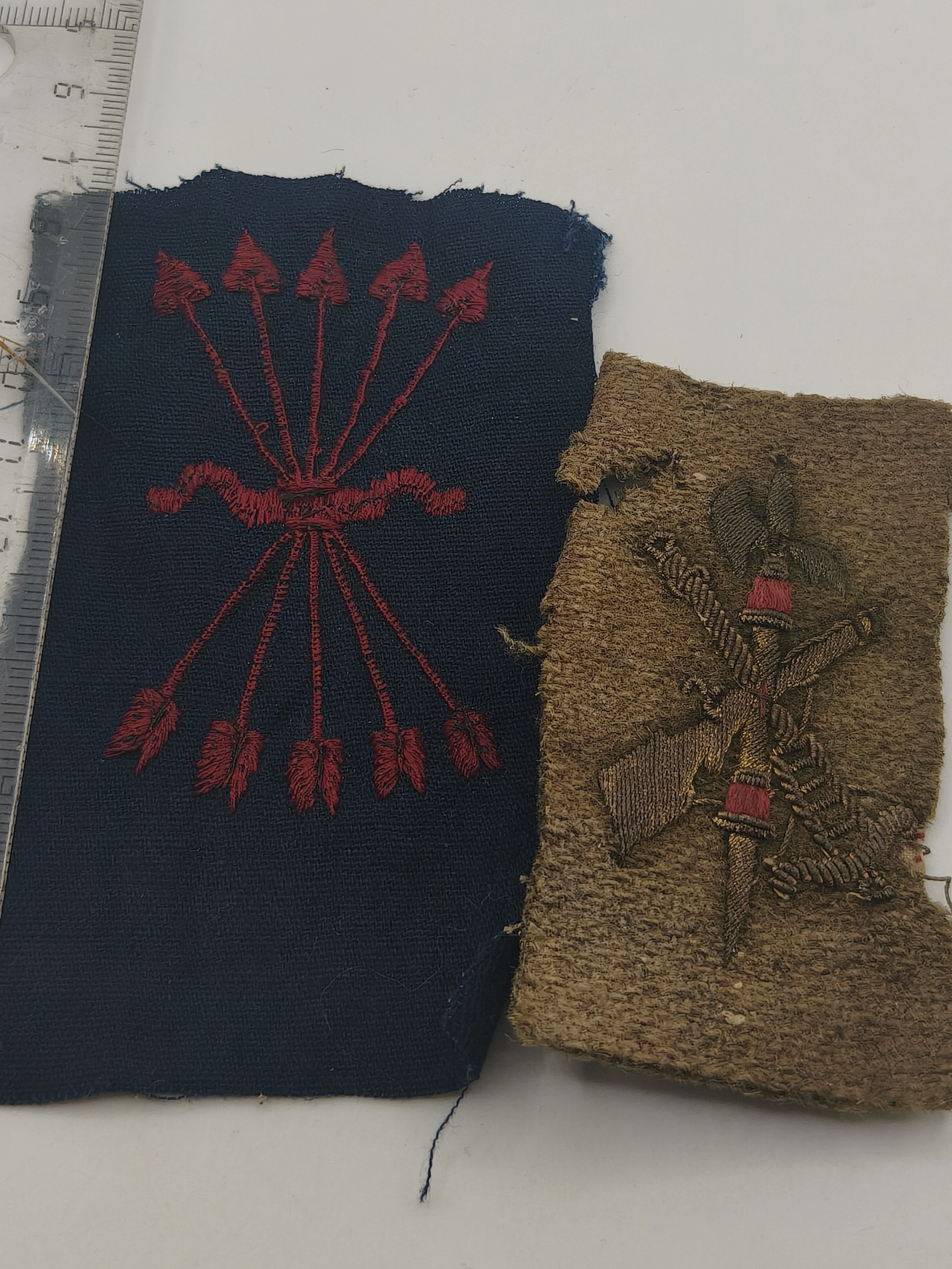 Spanish Civil War Patches. Phalanx and Legion.