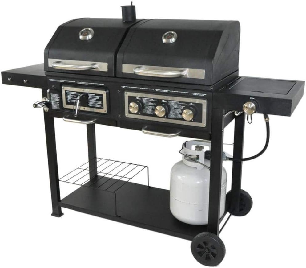 2025 Grill combinato a doppio combustibile per carbonella/gas