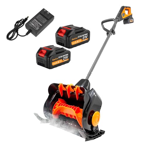 Pala da Neve Elettrica, Spazzaneve a Spinta Wireless con Due Batterie, Punta Orientabile a 45° e Motore Brushless da 1200 W, Pala da Neve Larghezza 41 Cm, Piccolo Strumento Manuale per la Pulizia dell : Amazon.it: Giardino e giardinaggio