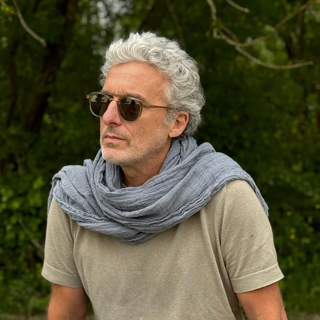 Pure Linen Scarf | The Bleu