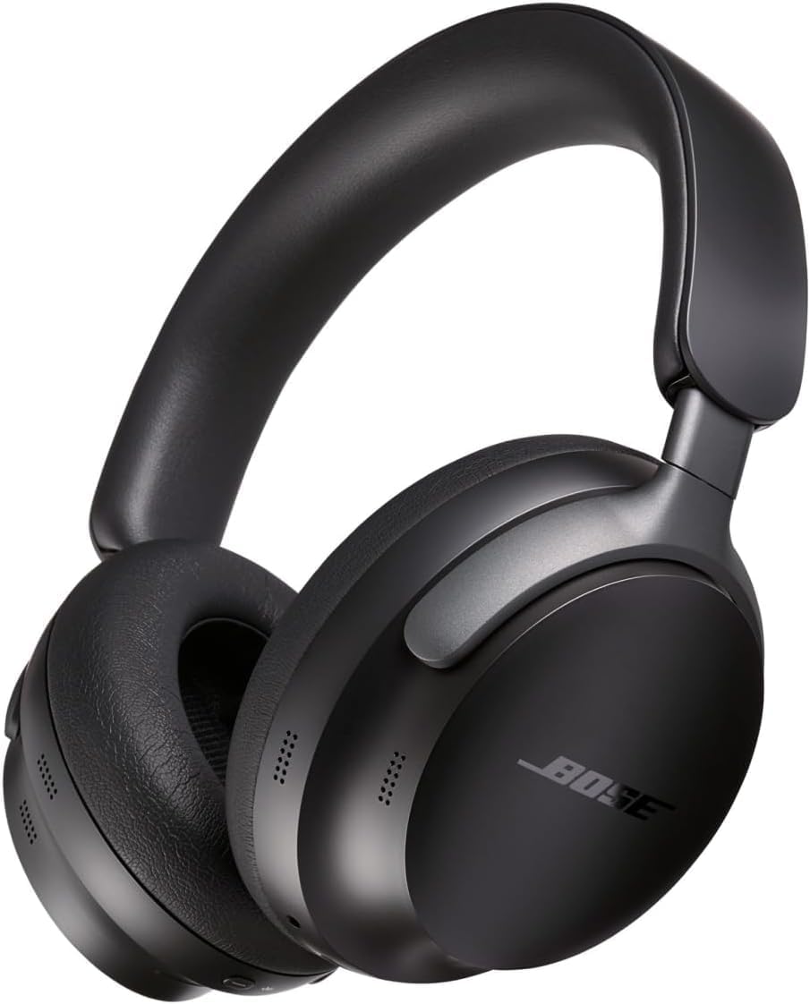 QuietComfort Ultra Headphones Cuffie Wireless Bluetooth con Cancellazione del Rumore, Audio Spaziale e Microfono, Moo Over-ear con Durata a Batteria Fino a 24 ore, Nero