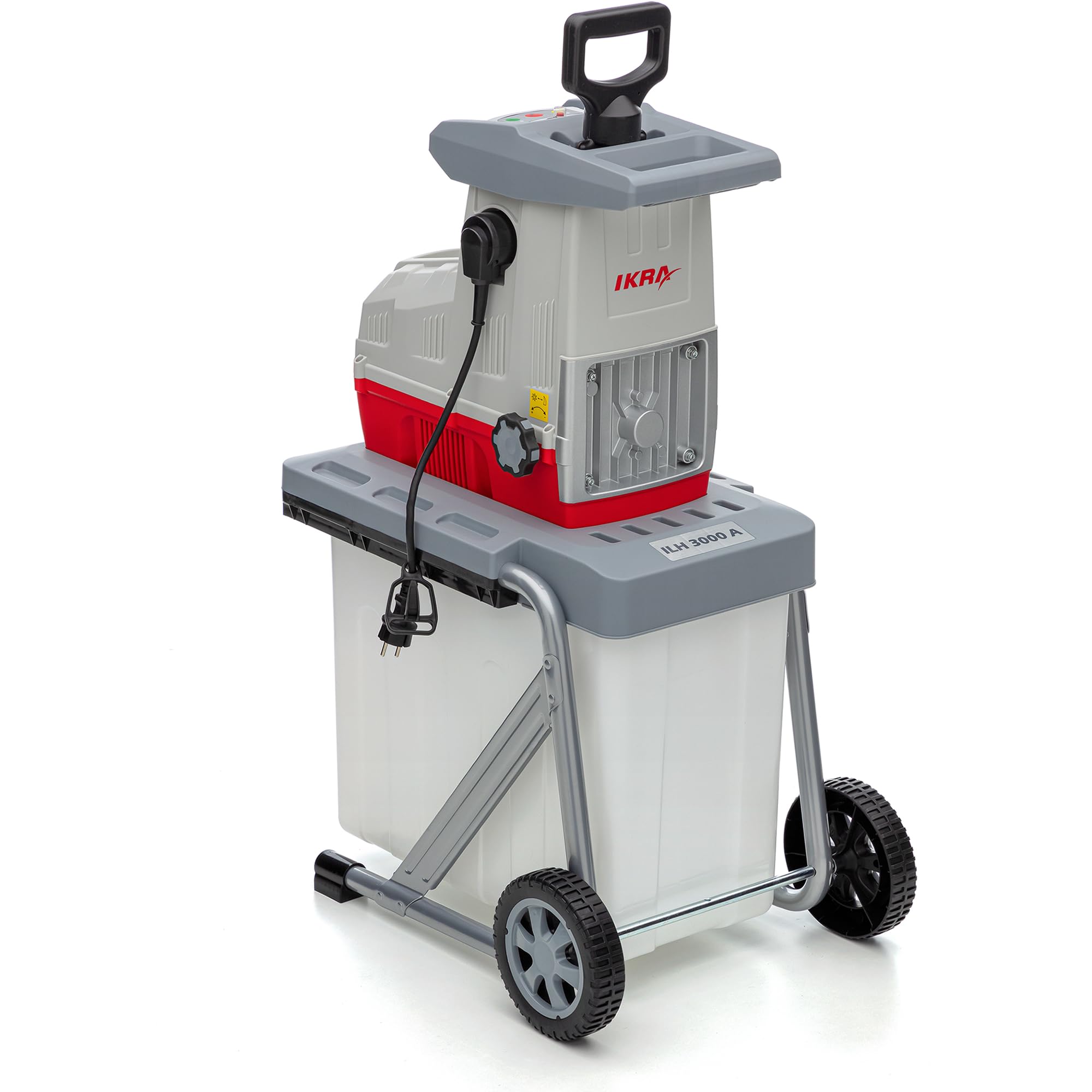 IKRA Elektro Gartenhäcksler Walzenhäcksler ILH 3000A Aststärke bis 44mm für Äste und Zweige