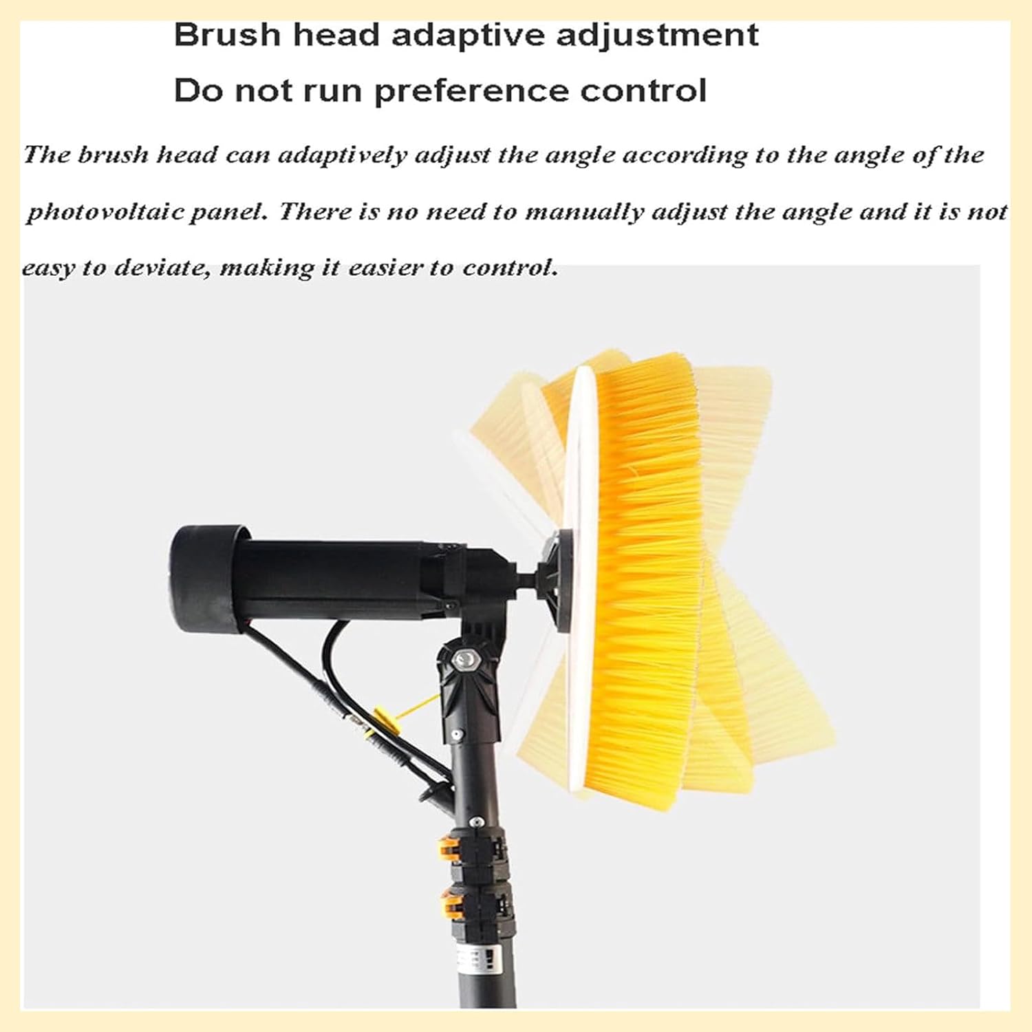7.5 M Doppelt Rotierender Bürstenkopf, Solar-Photovoltaik-Panel-Reinigungsmaschine, Multifunktionale Telescopic Washing Brush, Pv Anlage Reinigung Set