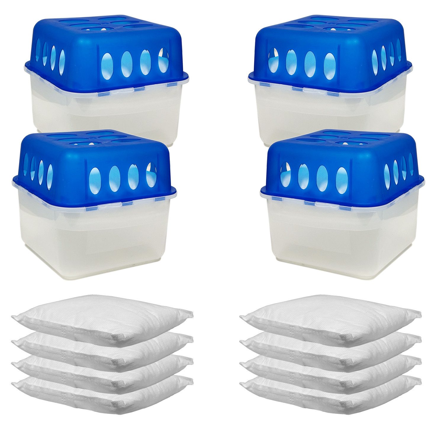 Luftentfeuchter 4 Stück Innenraum Raumentfeuchter Luftentfeuchter Nachfüllpack 400g