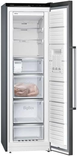 Siemens GS58NDWDP, iQ500 Freistehender Gefrierschrank, 191 x 70 cm, 366 L, noFrost, bigBox, LED-Innenbeleuchtung, superFreezing, varioZone für anpassbaren Gefrierraum, freshSense