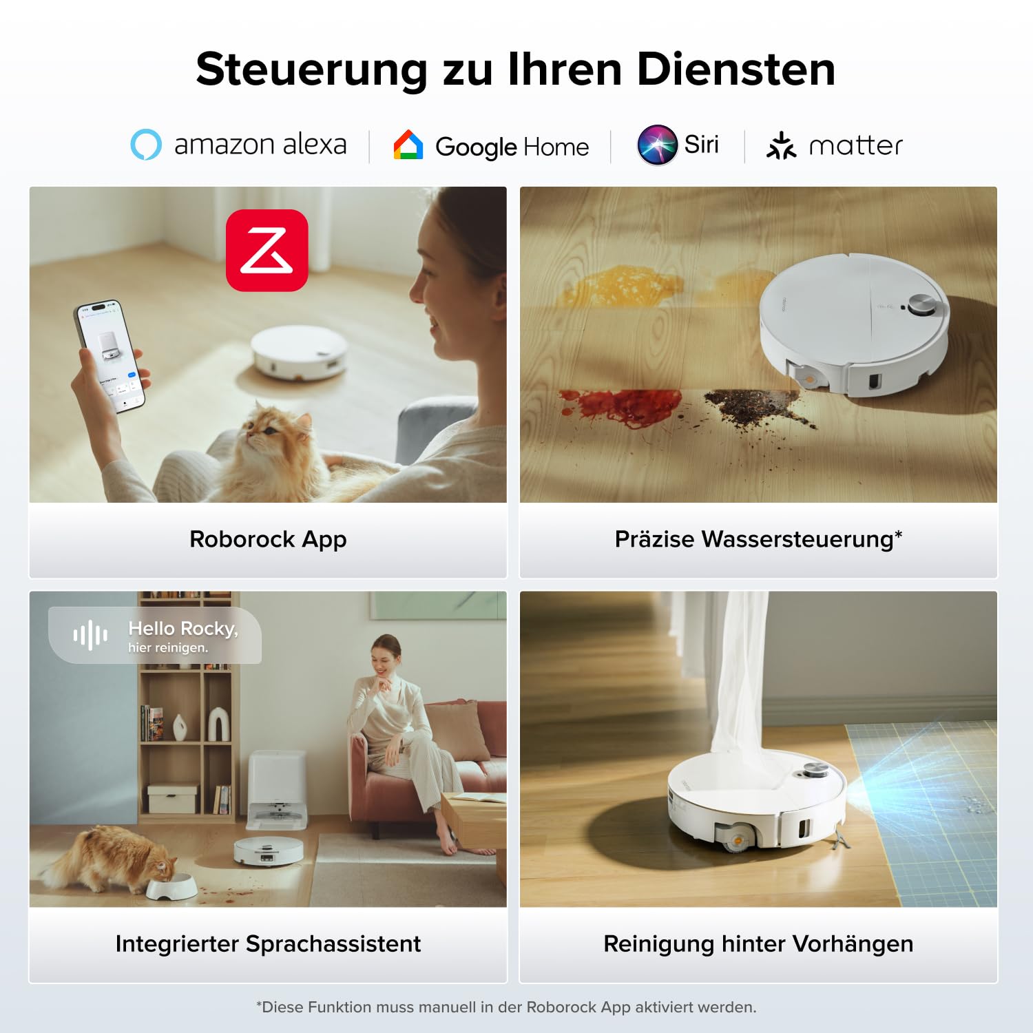 Saugroboter mit Wischwalze Qrevo Edge 2 Flow, 35.000 Pa Saugkraft und 8,98 cm flachem Design