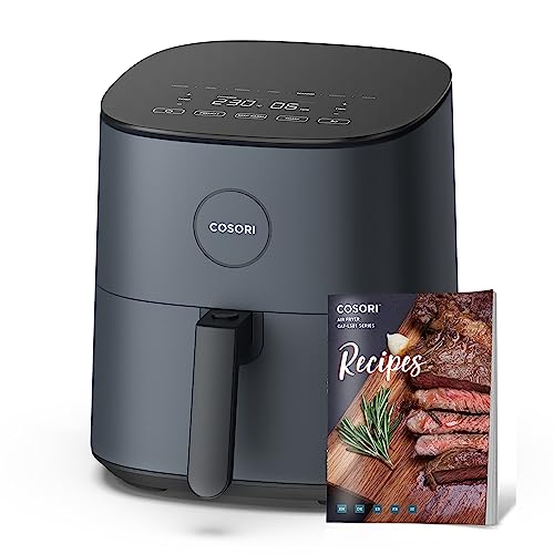 COSORI Friggitrice ad Aria 4,7L, 75 230°C, Air Fryer Silenzioso e Risparmio Energetico, 9 Preimpostazioni, Meno Olio&Senza Fumo, Ricettario Italiano, Lavabile in Lavastoviglie, Grigio, 1500W : Amazon.it: Casa e cucina
