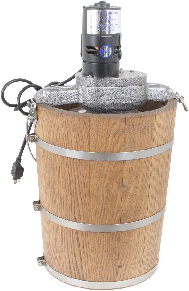 6 qt Country Ice Cream Maker &ndash; Classic Wooden Tub &ndash; Country Electric Motor