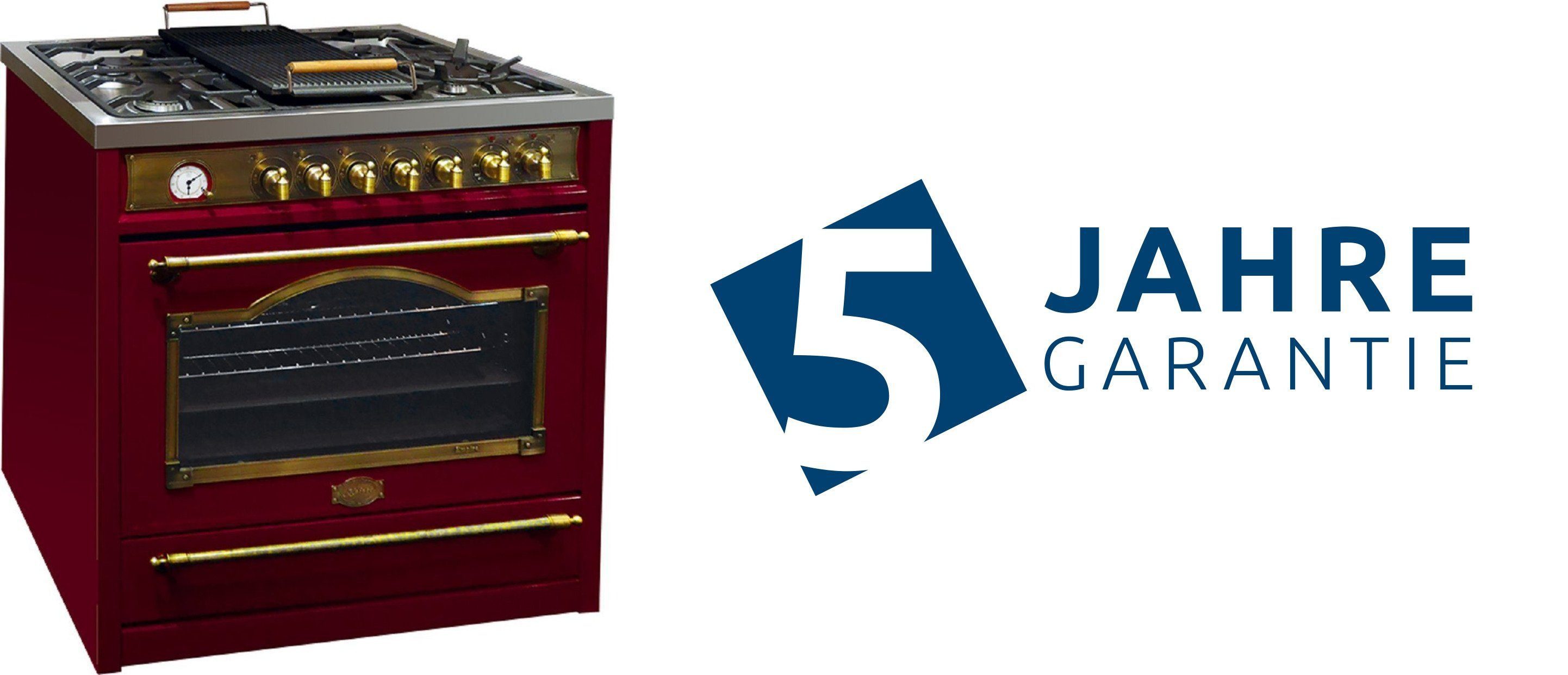 Gas-Standherd HGE 93555 RotEm//5 Jahres Garantie
