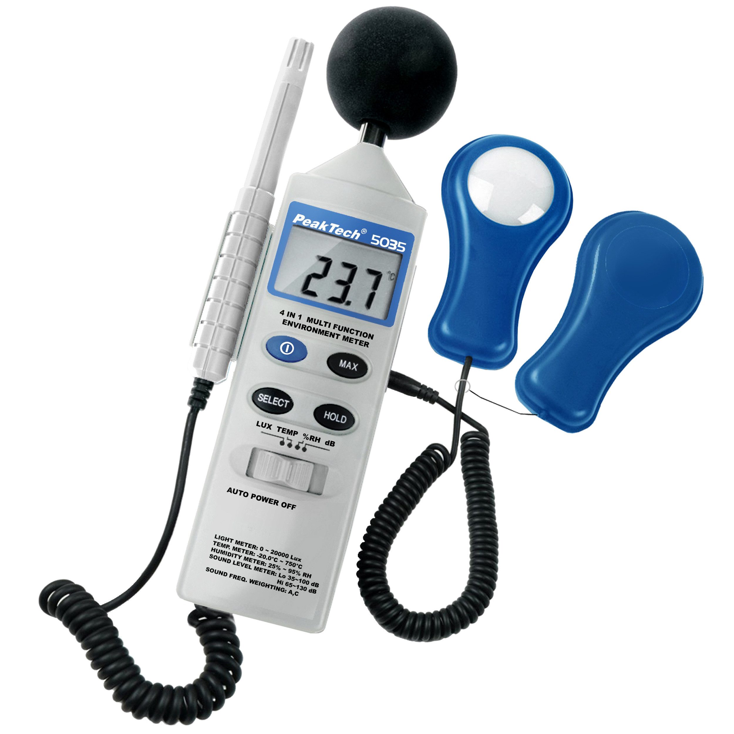 Hygrometer 4 in 1 Multifunktions Umweltmessgerät zur Messung