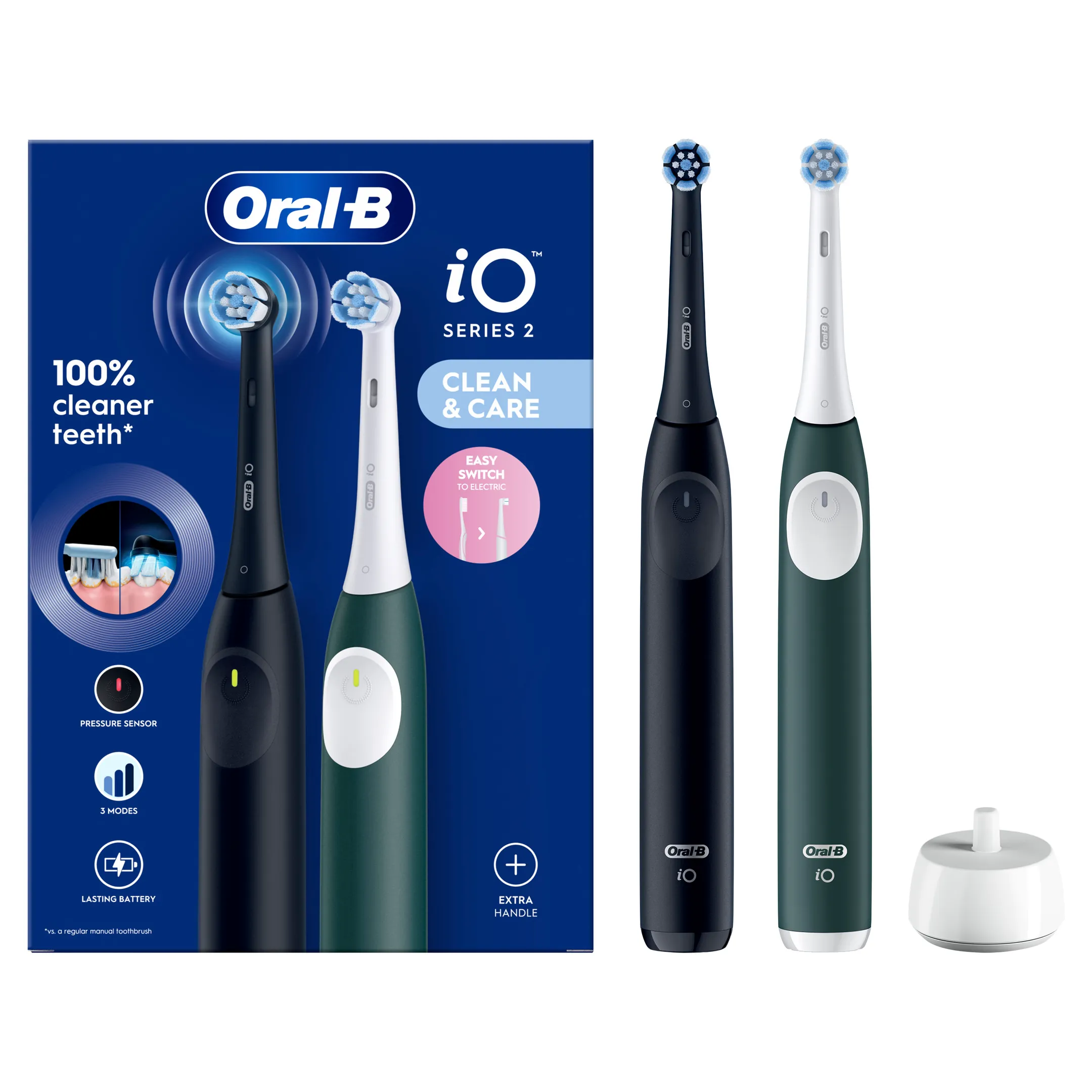 Oral-B Elektrische tandenborstel iO2 Duo zwart/groen