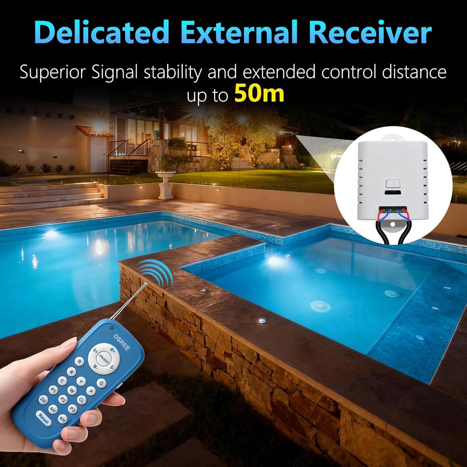 Mini LED Poolbeleuchtung mit 1,5