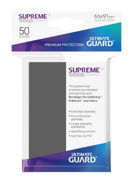 Ultimate Guard Supreme UX Sleeves Standard Size Dark Grey (50)