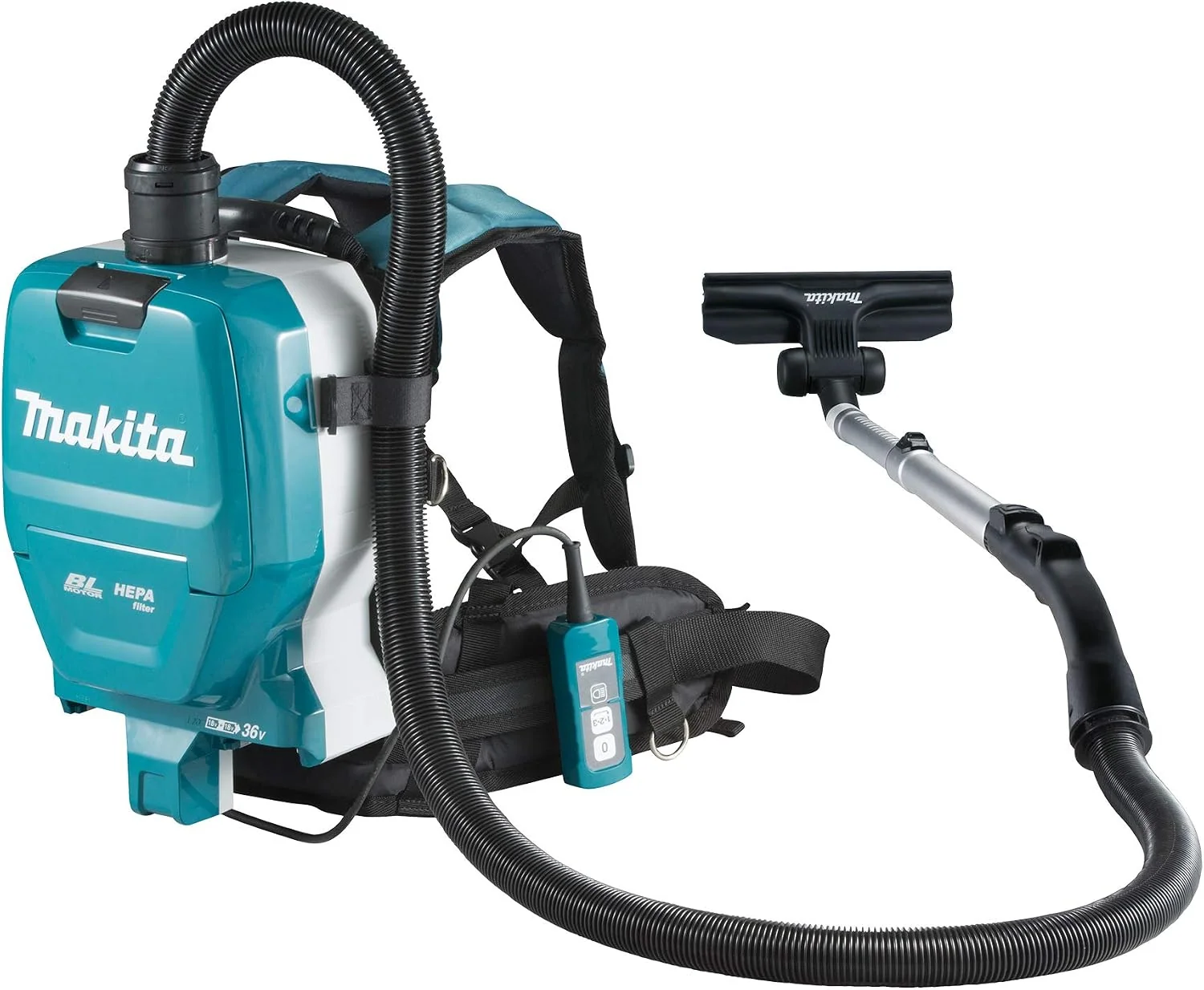 Makita Staubsauger, 36 V, Schwarz, DVC261ZX11 Rückentragbarer