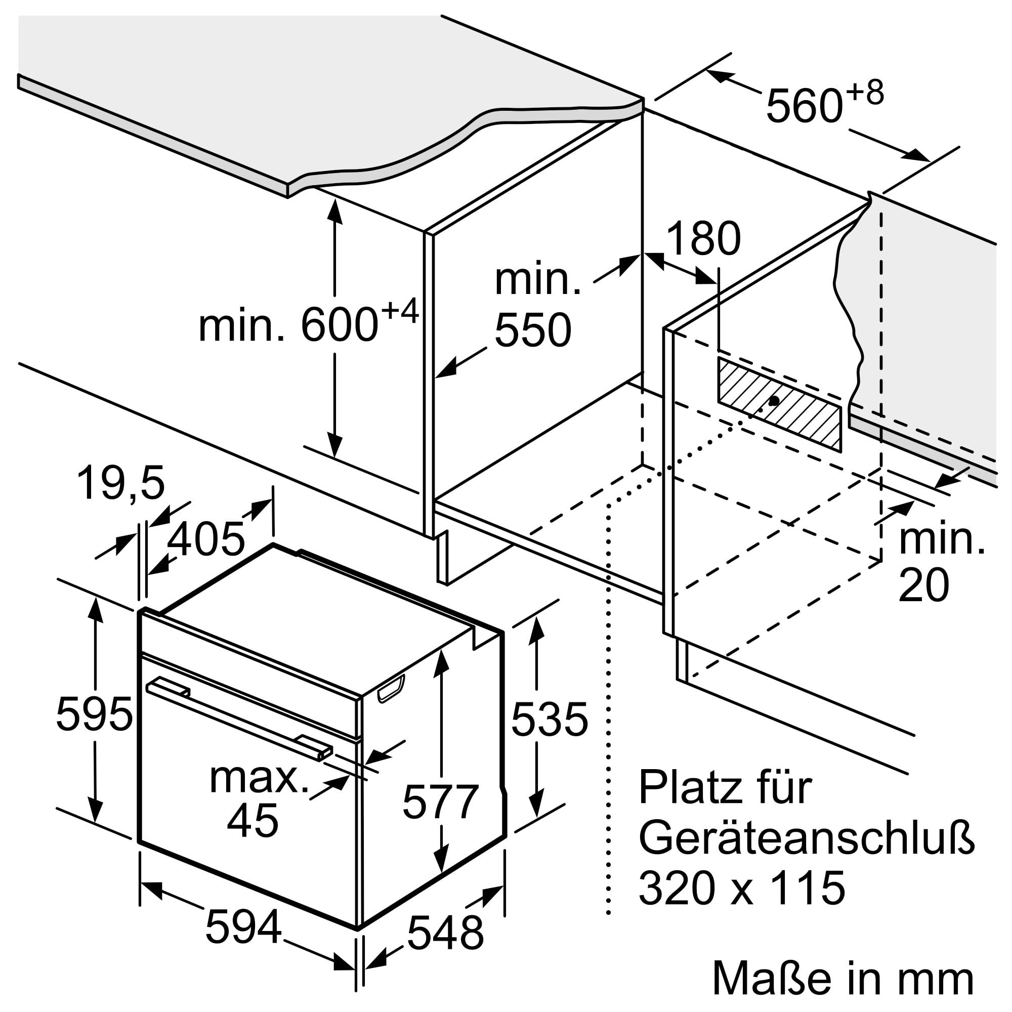 Einbau-Backofen iQ700 HB774G1B1 60 x 60 cm mit Pyrolyse, Air Fry und TFT-Display aus Edelstahl