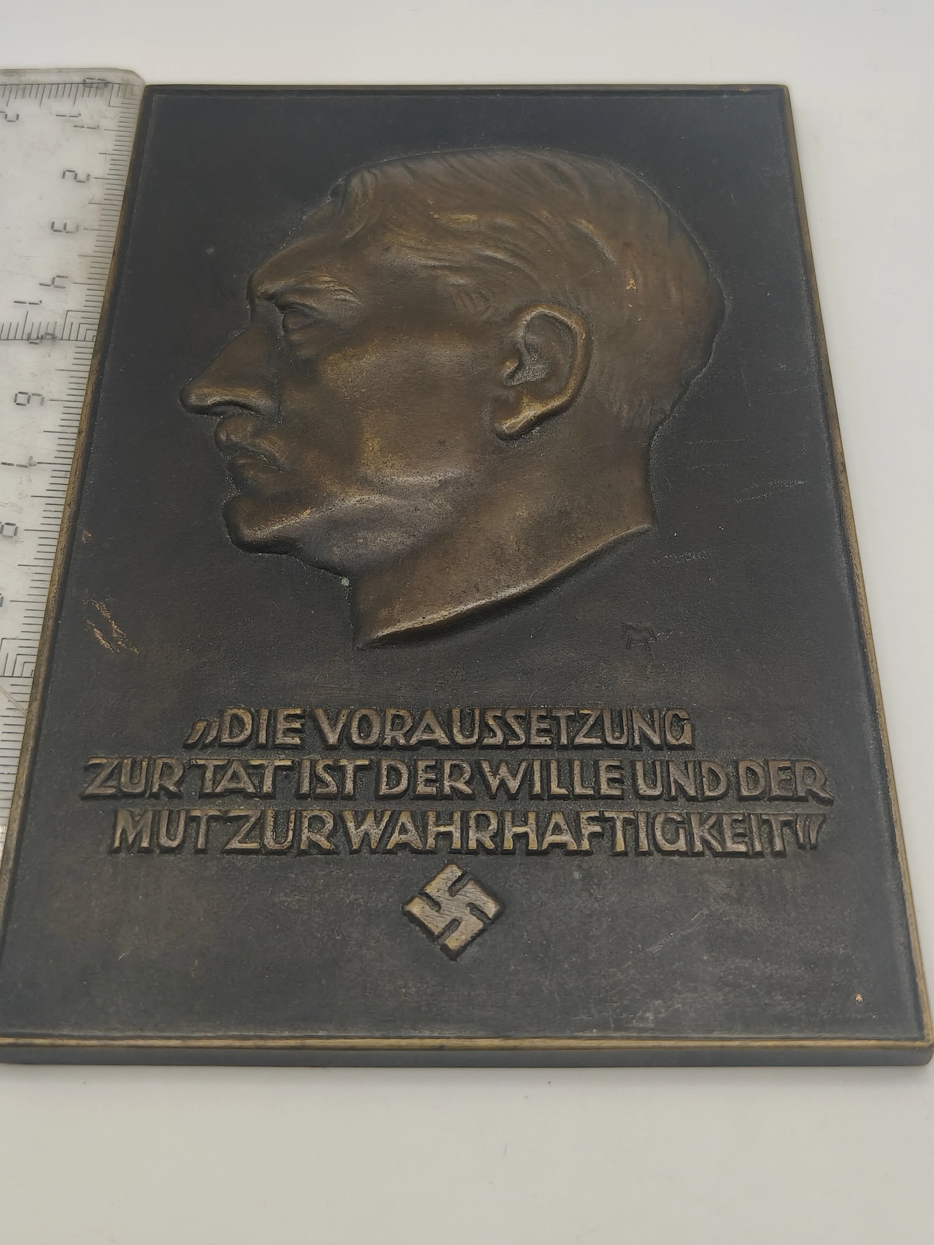AH plaque III reich original. WWII period.