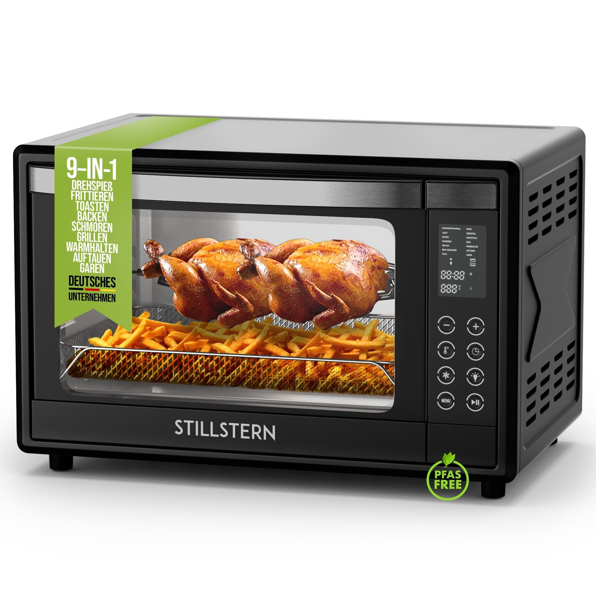 Minibackofen MB35-LED 2G (35L) Deutsche Version, Ofenhandschuhe