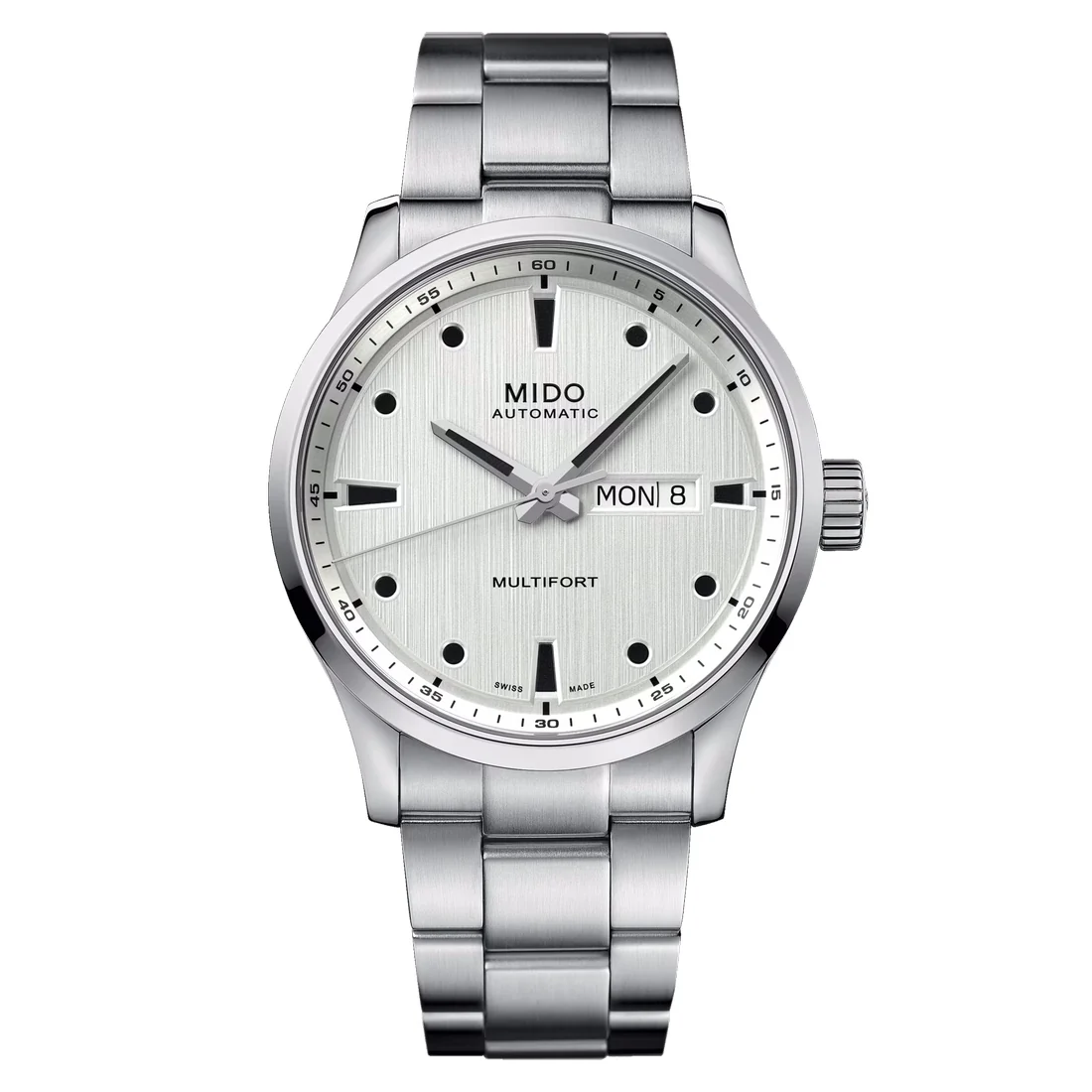 Orologio Mido Multifort M quadrante silver bracciale acciaio