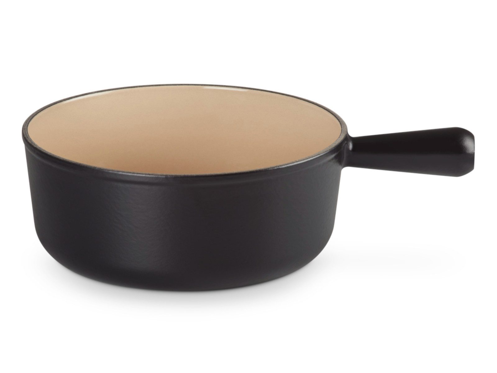 Fondue Caquelon Tradition schwarz matt 24cm