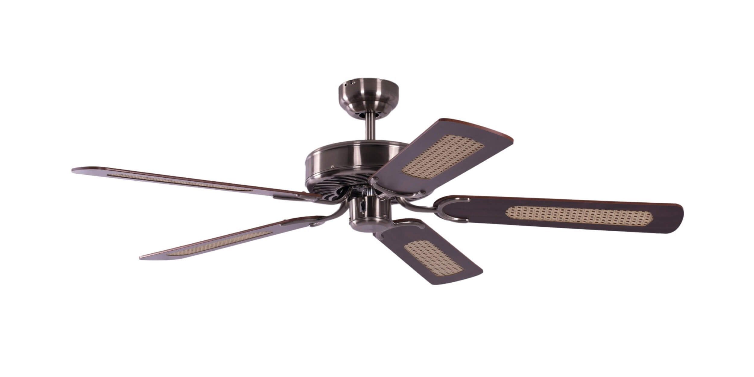 Deckenventilator Deckenventilator Potkuri Silber / Mahagoni