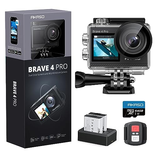 AKASO Memoria Videocamera Grandangolare Stabilizzazione
