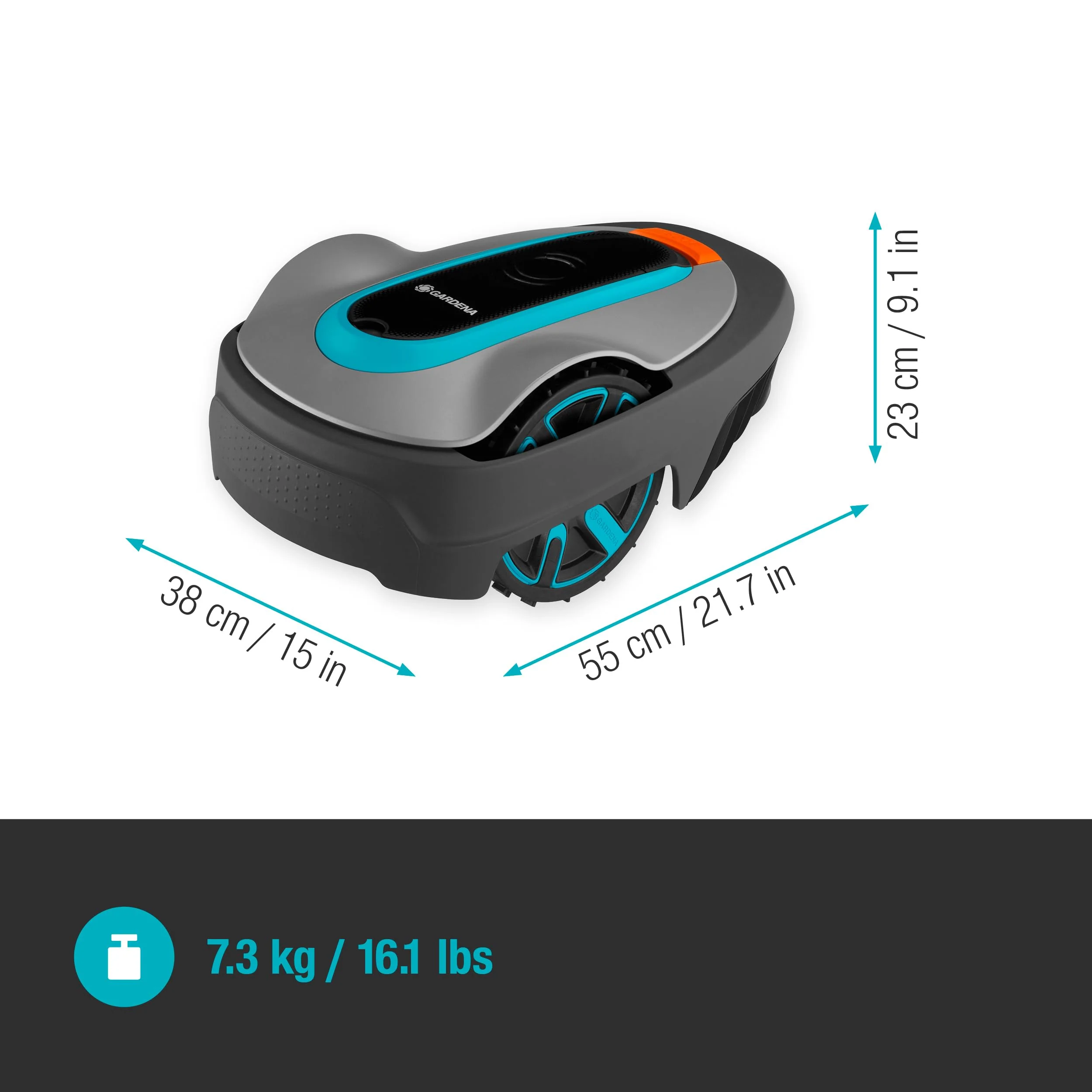 2025 Gardena M?hroboter SILENO minimo 350 m2: Intelligente Robotmaaier met Optimale Connectiviteit, Programmeerbaar via Gardena Bluetooth App (15208-47)