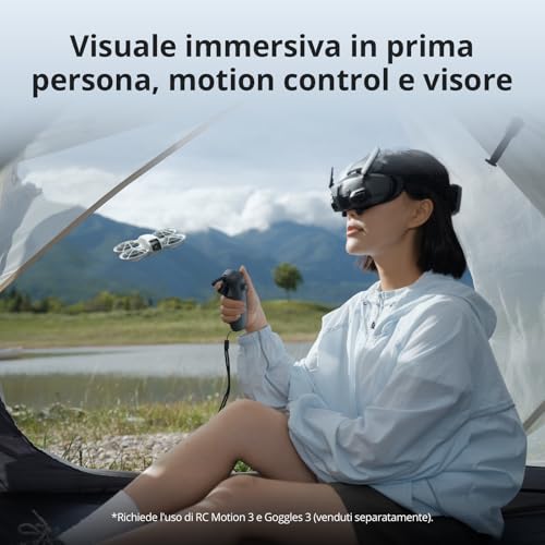 DJI Neo, mini drone con fotocamera UHD 4K per adulti, 135g drone che vola da solo e ti segue, decollo dalla mano, tracciamento IA del soggetto, QuickShot, video stabilizzati, (senza radiocomando) : Amazon.it: Elettronica