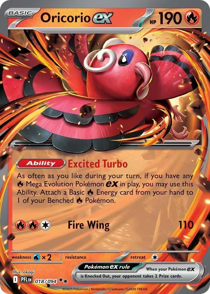 Oricorio ex (018/094) (ME02: Phantasmal Flames)