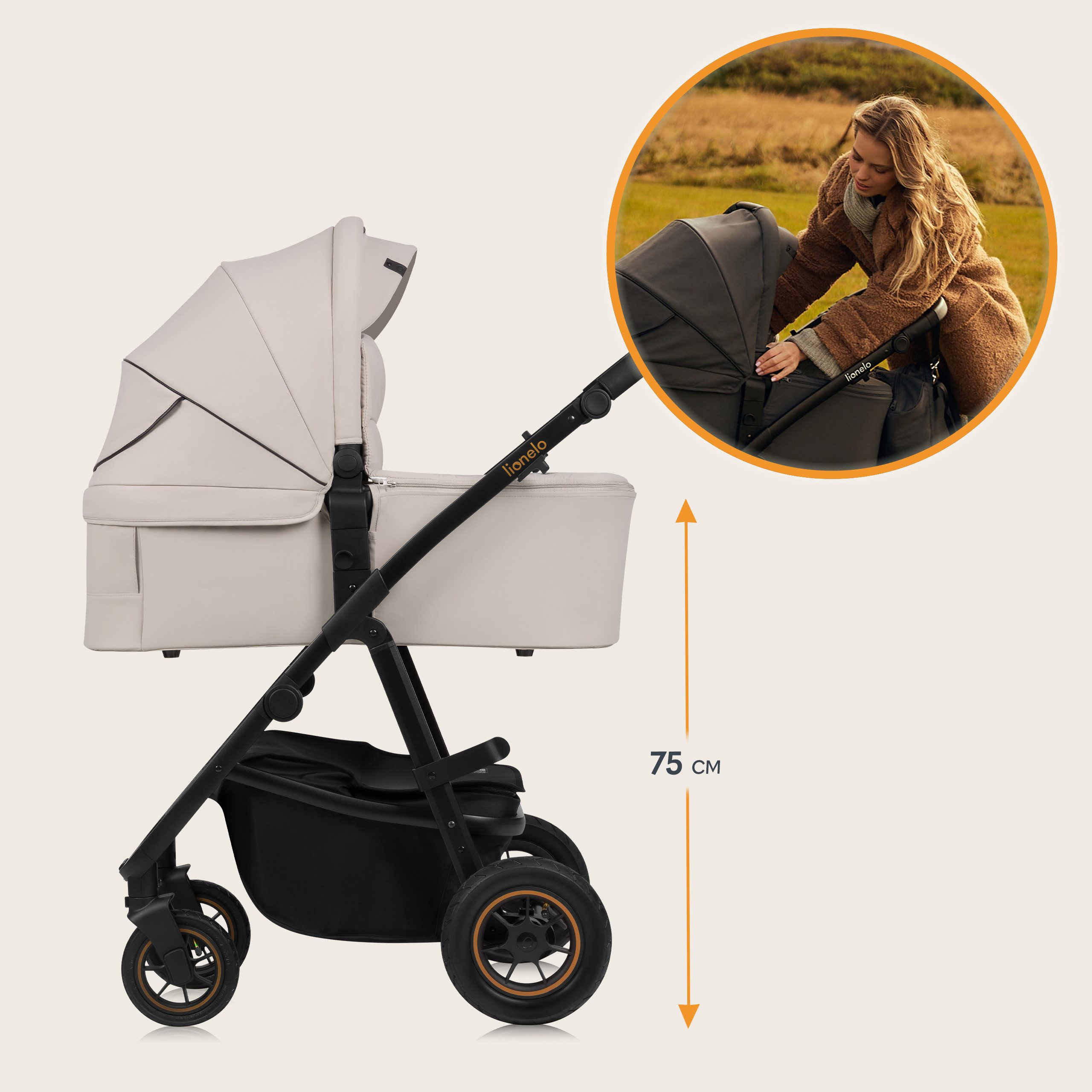 Kombi-Kinderwagen AMBER PLUS 2IN1