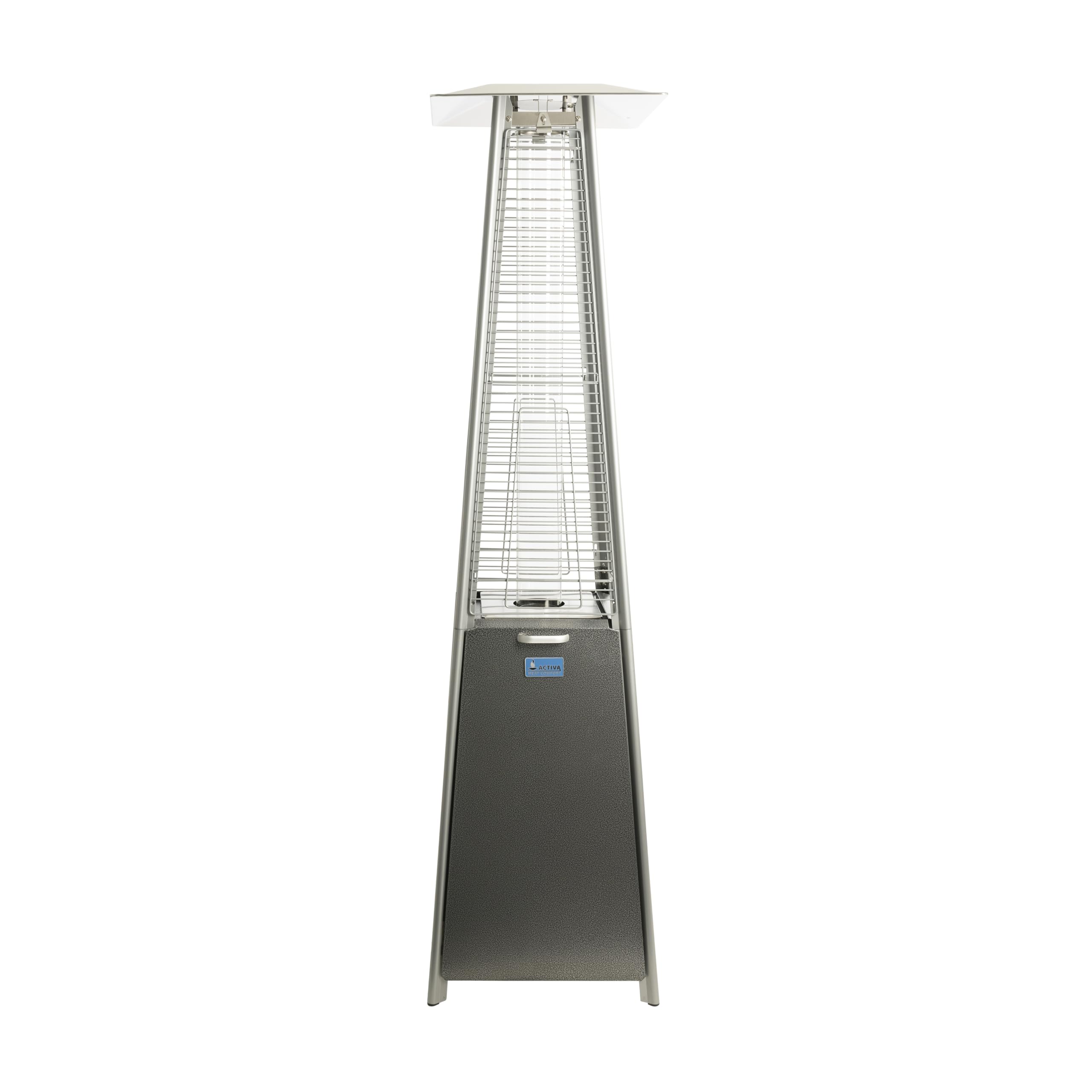 Gasheizstrahler Cheops II für Terrasse mit Flammeneffekt Duran Schott Glaszylinder Piezozündung für 5–11 kg Propan- oder Butangasflaschen