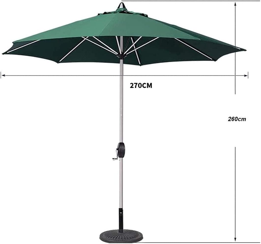 Sonnenschirm Sonnenschirm Gartenschirme Tragbarer Patio Gartentisch Sonnenschirm mit 8 stabilen Rippen für Strand im Freien, kommerziellen Veranstaltungsmarkt, g, Poolseite good