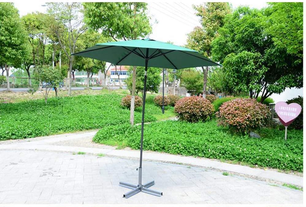 2,4 m/7,9 ft Neigungs-Gartenschirm-Sonnenschirm, Baldachin-Sonnenschutz, faltbare, UV-beständige Aluminiumkurbel für Balkon, Terrasse, Garten, Außenschirm, Sonnenschutz good