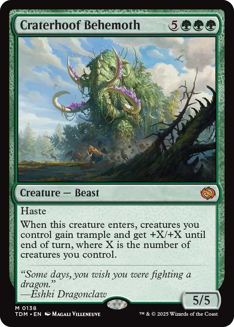 Craterhoof Behemoth (138) (Tarkir: Dragonstorm)