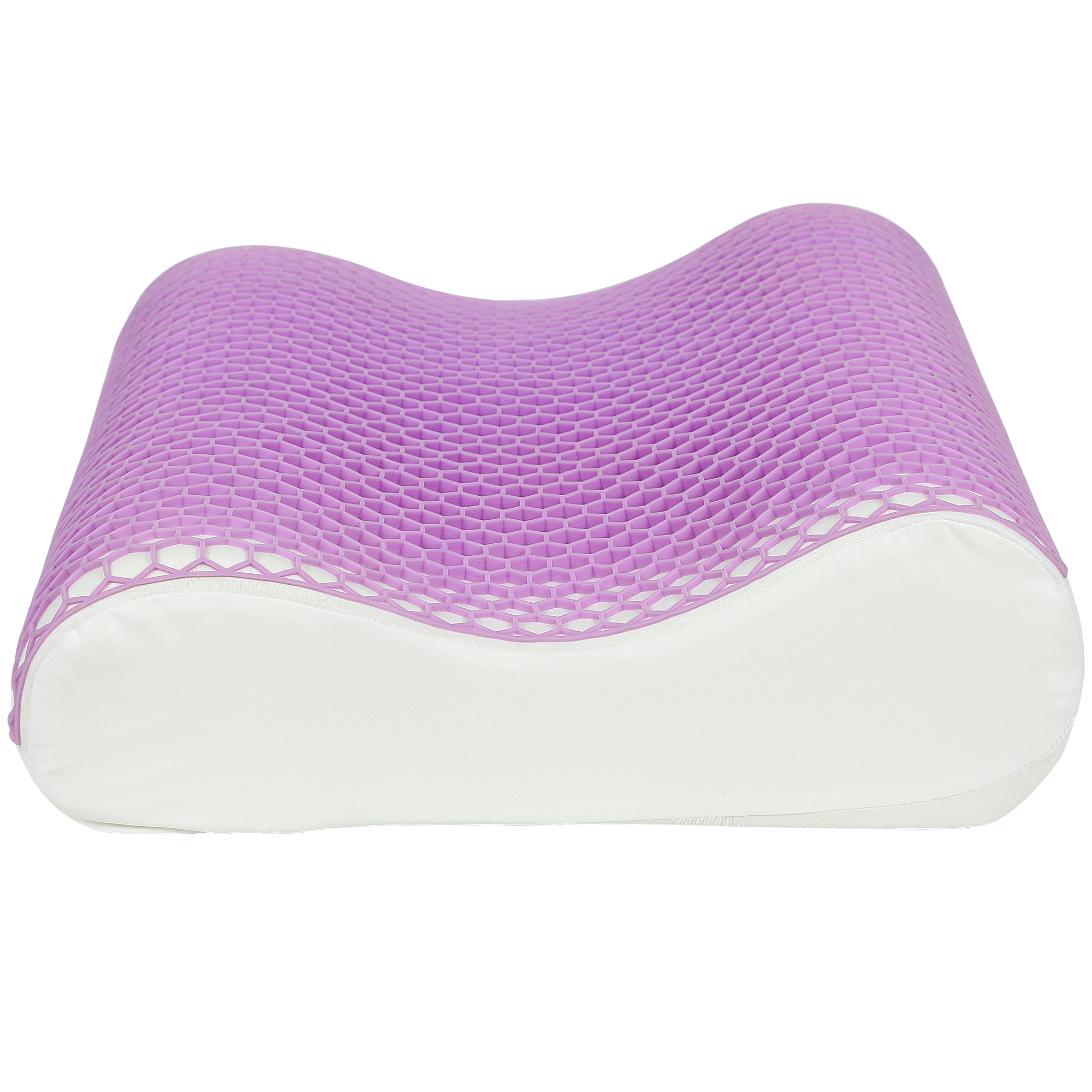 HOMCOM Memory Schaum Kissen Kopfkissen, Nackenstützkissen mit abnehmbarem Bezug, 2 Höhe  Ergonomische, 2S schnell reagierend