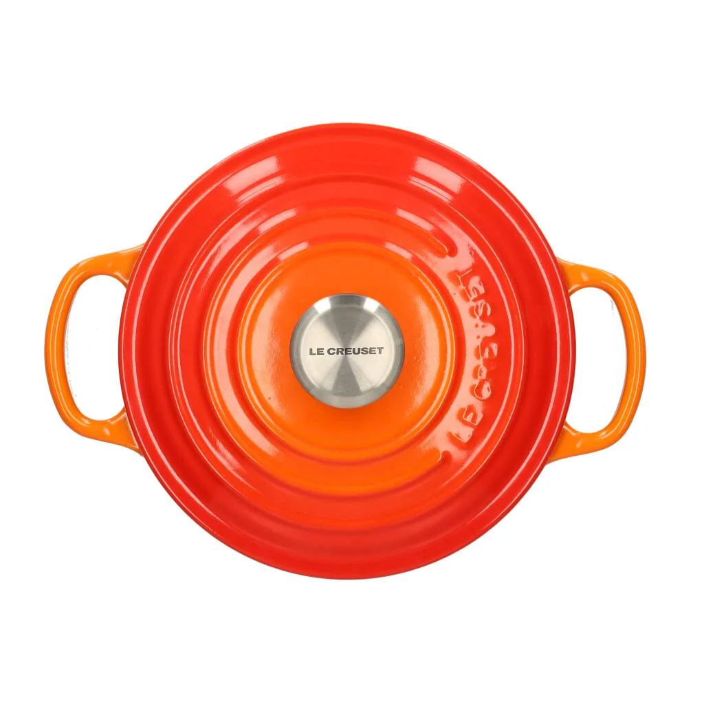 2025 Le Creuset - Cazuela / Olla Signature redonda rojo anaranjado 18 cm 1,8 l