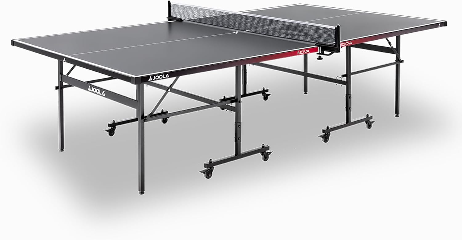 JOOLA tavolo da ping pong NOVA-resistente alle intemperie,pieghevole,regolabile in altezza con rete da ping pong