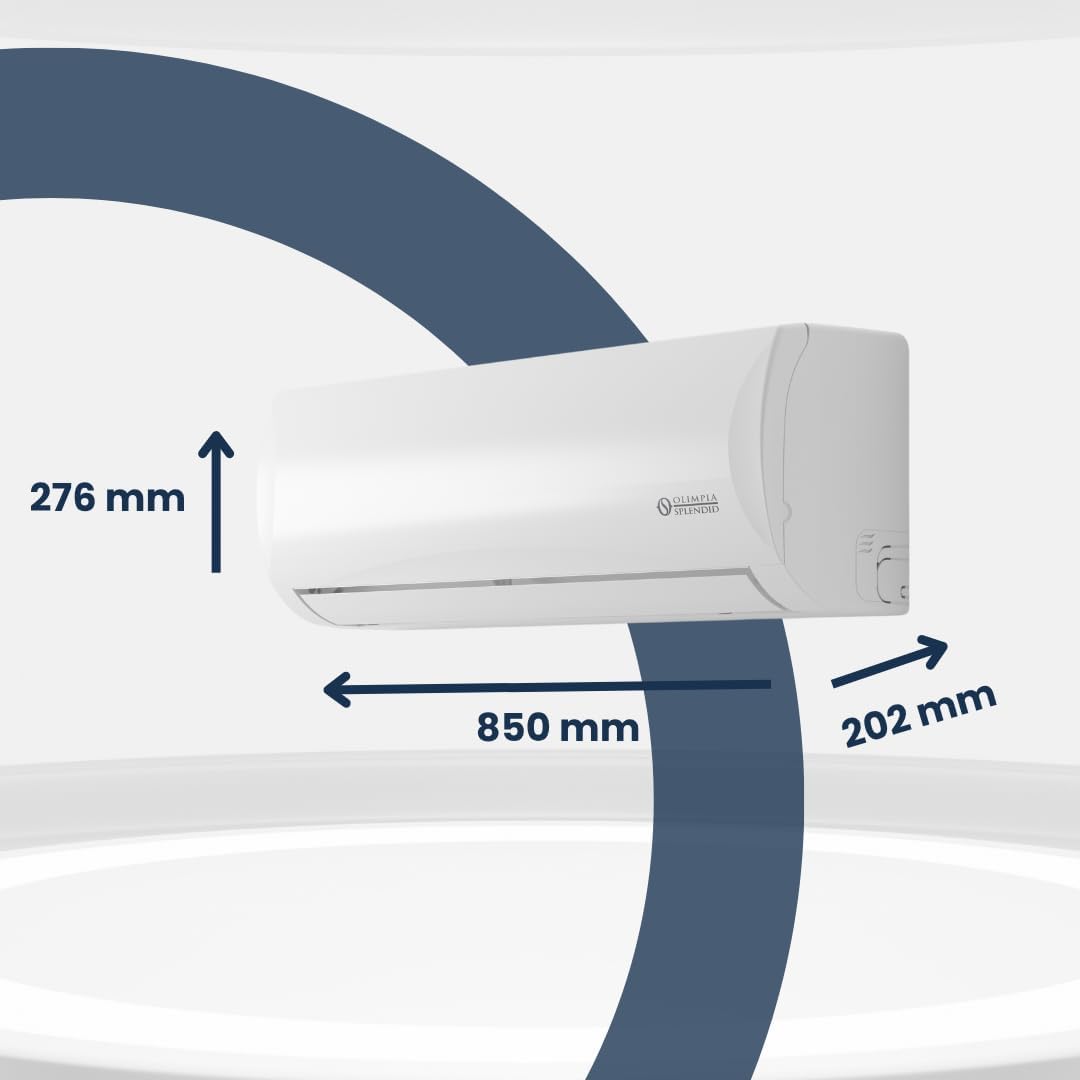Olimpia Splendid, Mystral S1 E 12 Air Conditioning 12000 BTU / h Monosplit Inverter, Gas R32, Class A++, Cooling Function, Heating, Dehumidification and Ventilation, Integrated Wifi