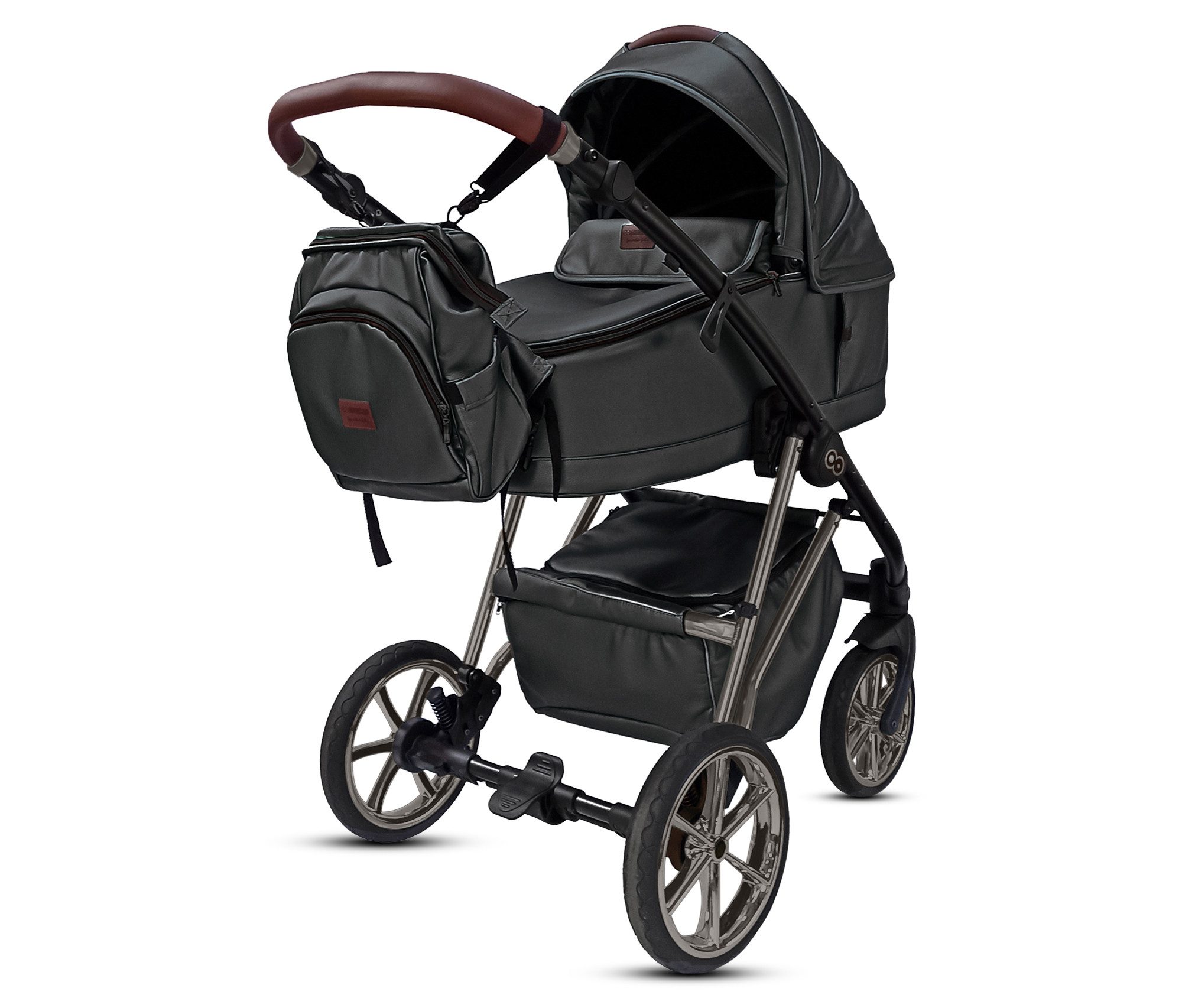 Kombi-Kinderwagen 4 in 1 Musse Royal, Baby Buggy Babywanne Autositz Isofix Basis
