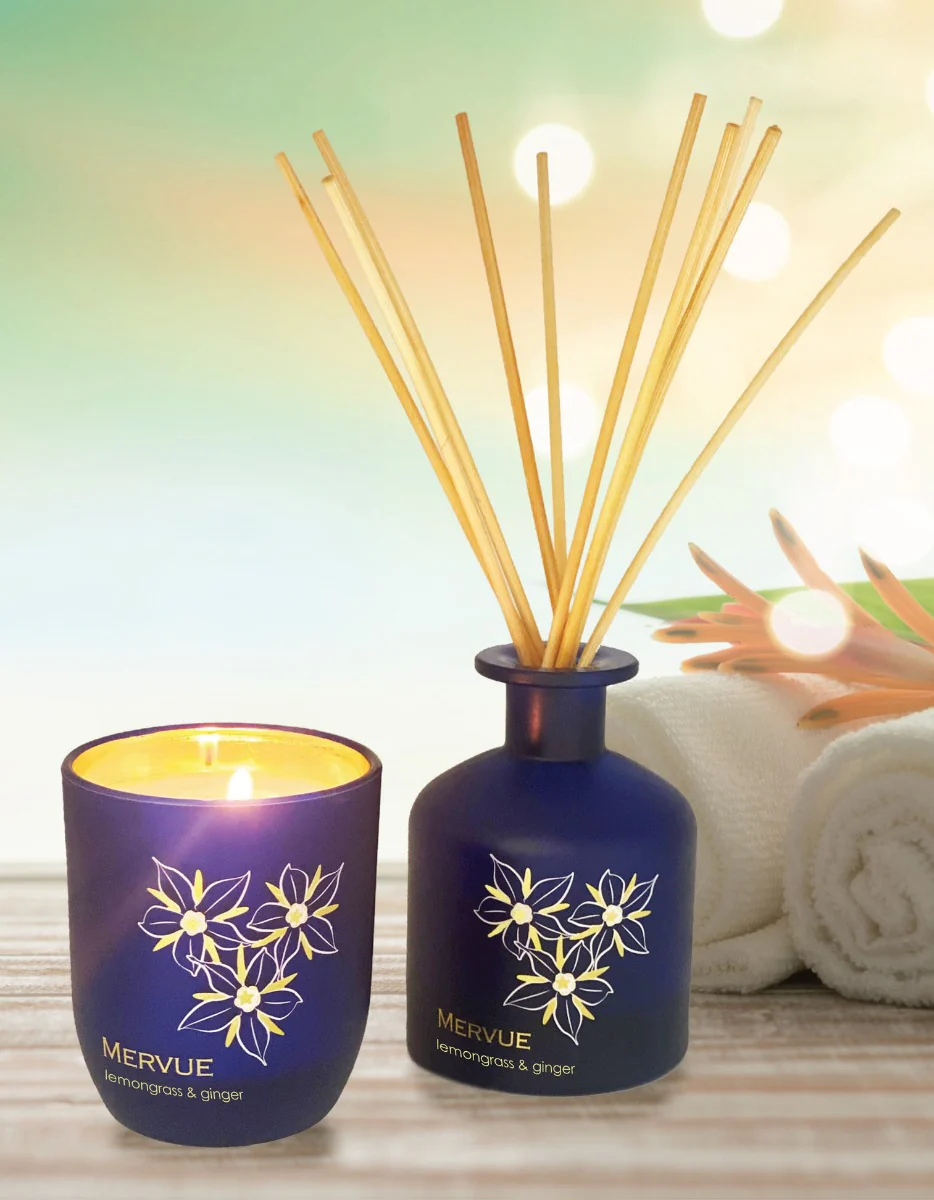 Mervue Organic Skincare Lemongrass and Ginger Reed Diffuser