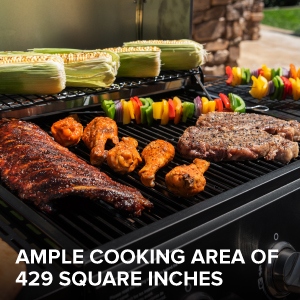429 square inches of cooking area