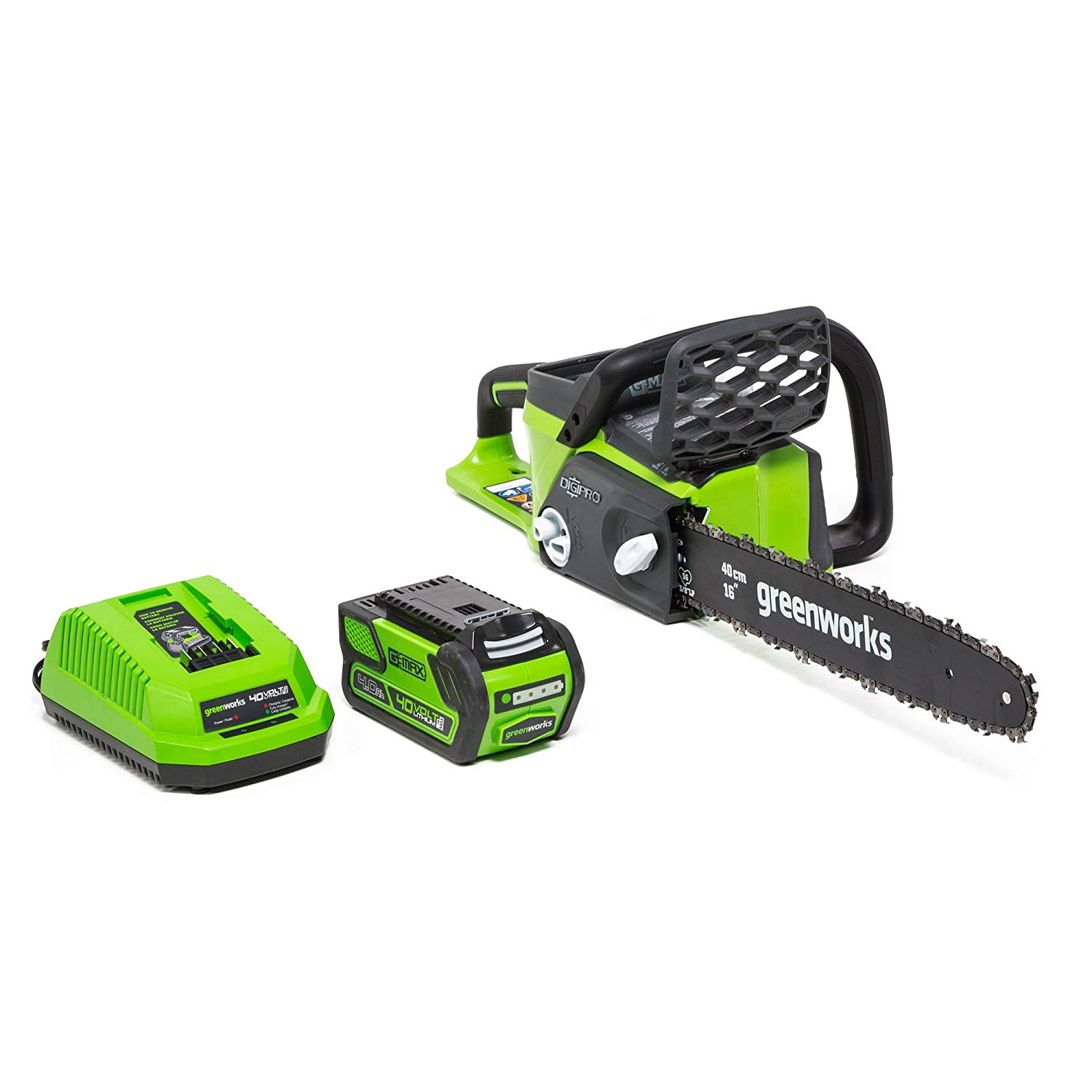 Greenworks 16 Inch 40V Cordless Chainsaw, 4.0 AH Battery Included 20312