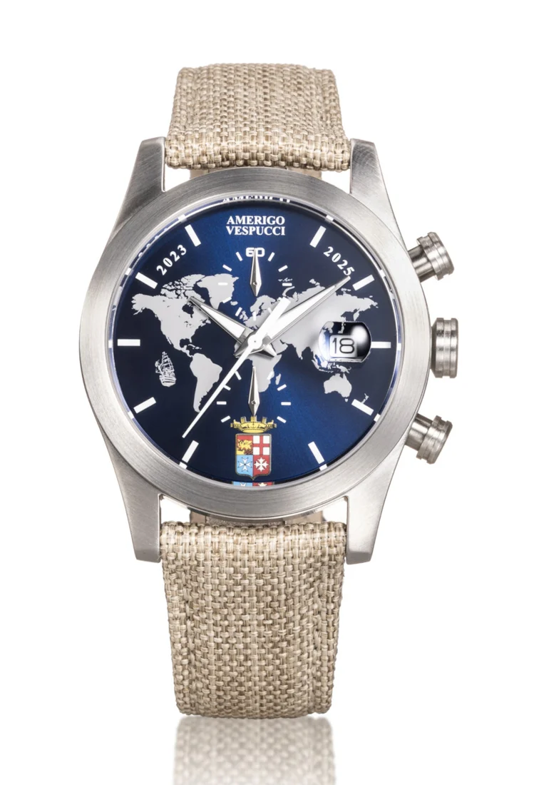 Locman Island Amerigo Vespucci Crono tela olona 0618A02S-00AMVETJ