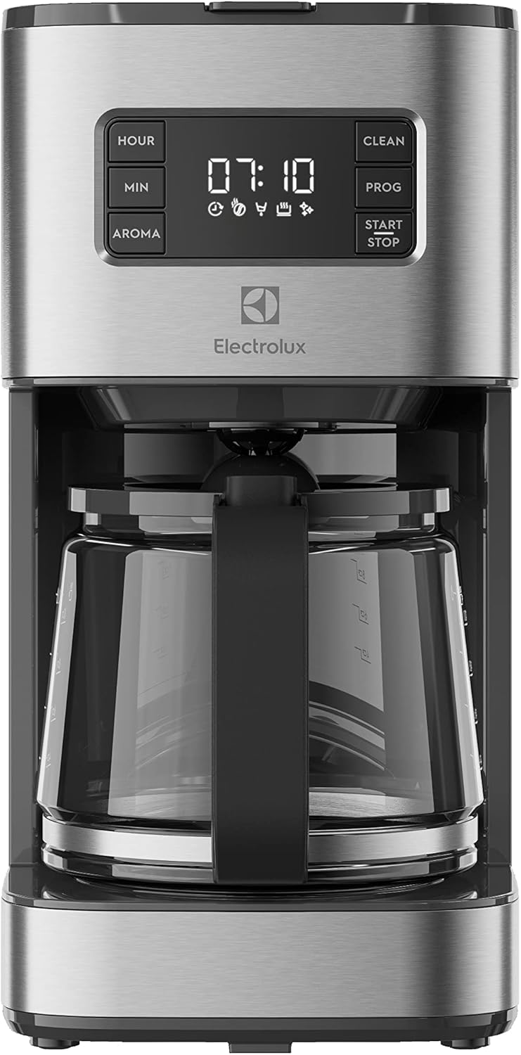Electrolux Explore 6 Espresso and Cappuccino Maker E6EC1-6BST 2 Cups ThermoBlock Technology 2-1 Filter Set Included, Coffee Powder and E.S.E. Pods - Black